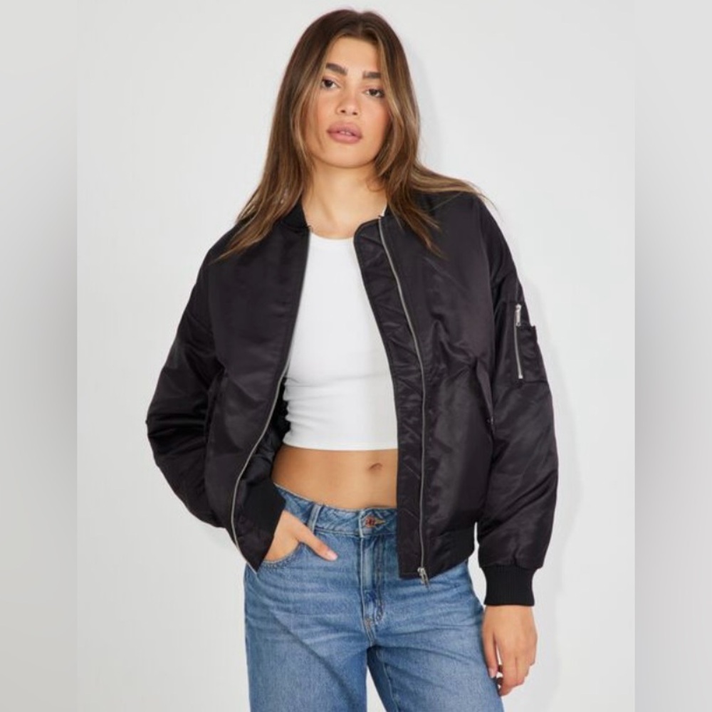 Women’s Black Bomber Jacket